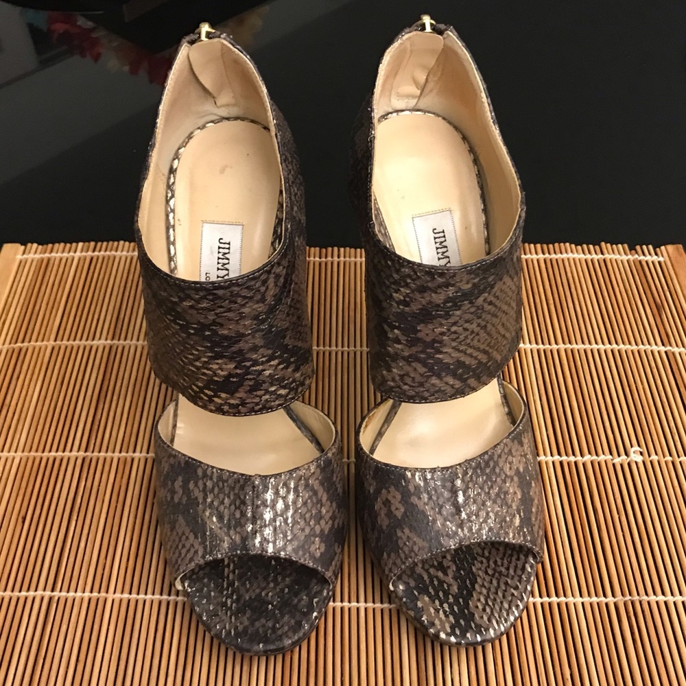 Authentic Private Jimmy Choo Multicolor Python Le… - image 1